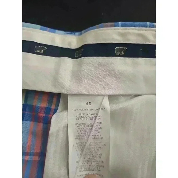 Jack Nicklaus Multicolor Plaid Button Closure Golf Shorts Size 40 - Picture 4 of 4